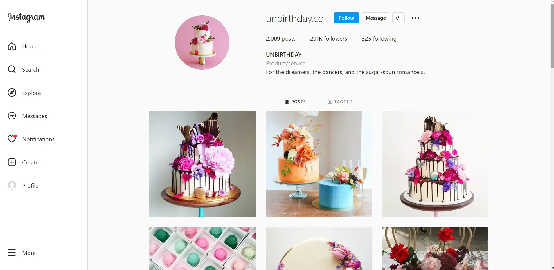 Unbirthday Instagram page